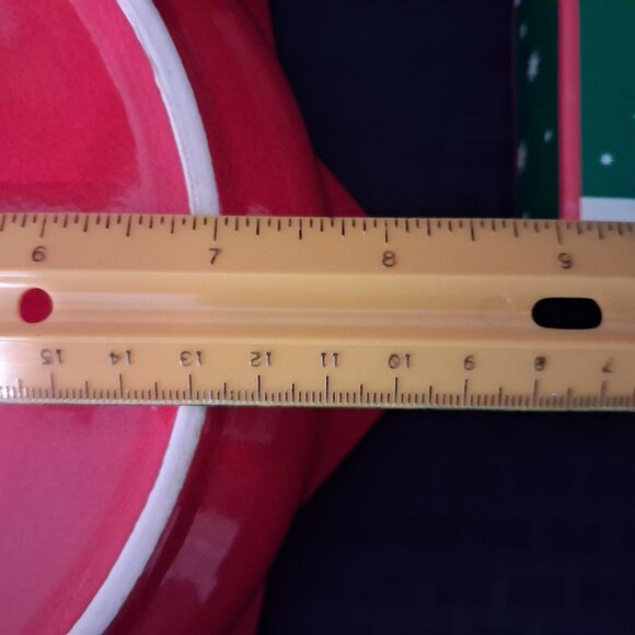 Waechtersbach Germany 10" Star Serving Red Bowl w/ New Cheese Spreaders - Picture 12 of 12